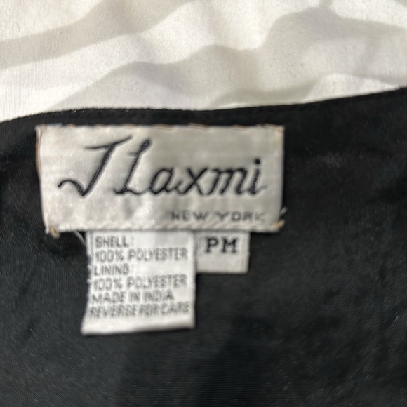 Black & white sequin & beaded top by J Laxmi New York - Picture 5 of 5